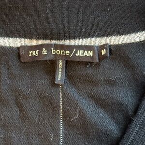 Rag & Bone Black V-Neck Top